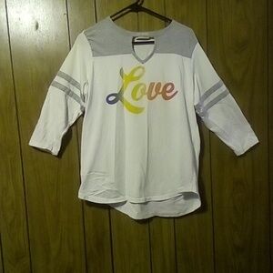 Colorful Love Graphic Long Sleeve Tee